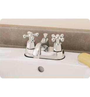 Cheviot 5236-CH Two Cross Handle Centreset Bathroom Sink Faucet in Chrome