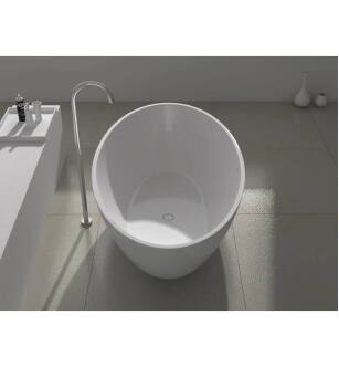 Cheviot 4121-WW Pietro Cast Iron Solid Surface Free standing Bathtub in White