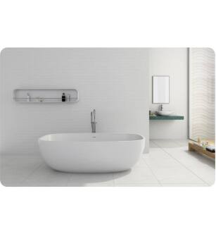 Cheviot 4111-WW Giorgio Cast Iron Solid Surface Free standing Bathtub in White