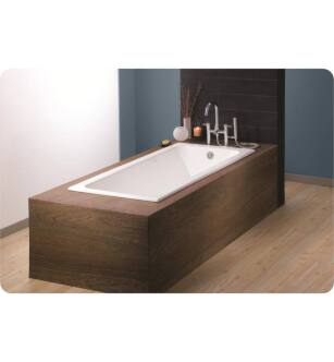 Cheviot 2190-WU-FT Drop In 67" Cast Iron Free Standing Soaking Bathtub in White