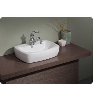 Cheviot 1270-WH-1 Thema 19 3/4" Single Bowl Vessel Sink in White