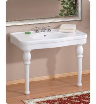 Cheviot 727-WH-8 Grand Astoria 42 1/8" Single Bowl Console Sink in White