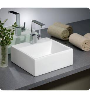 Cheviot 1488-WH-1 Rio 16 1/8" Single Bowl Vessel Sink in White