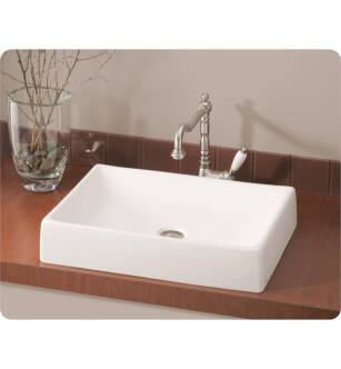 Cheviot 1246-WH Quattro 19 7/8" Single Bowl Vessel Sink in White