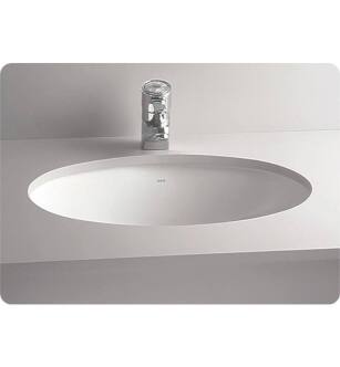 Cheviot 1142-WH Oval 23" Undermount Single Bowl Bathroom Sink in White
