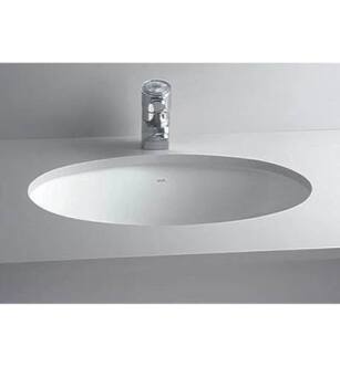 Cheviot 1138-WH Oval 18 1/2" Undermount Single Bowl Bathroom Sink in White