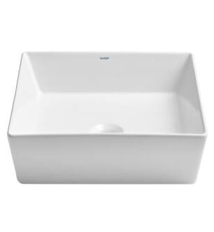 Cheviot 1281-WH Flex 15" Square Vessel Bathroom Sink in White