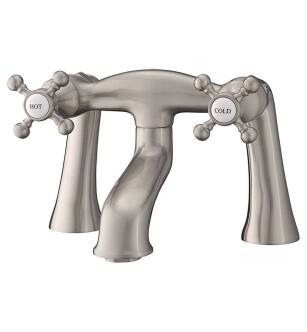 Cheviot 5140-BN Two Handle Rim Mount Tub Filler in Brushed Nickel