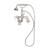 Cheviot 5115-BN Two Cross Handle Tub/Wall Mount Tub Filler Faucet with Hand Shower and Diverter in Brushed Nickel