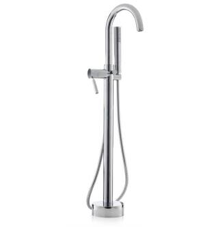 Cheviot 7550-CH Contemporary Single Lever Handle Free Standing Tub Filler Faucet with Hand Shower in Chrome