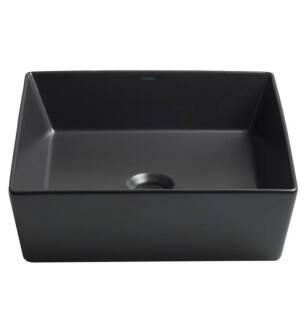 Cheviot 1281-MB Flex 15" Square Vessel Bathroom Sink in Matte Black