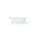 Cheviot 2110-WW-8-WH Regal 68" Cast Iron Clawfoot Soaking Bathtub with Flat Area for Faucet Holes in White with White Feet