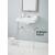 Cheviot 553-WH-8/575-PN Essex 24" Console Single Bowl Lavatory Sink in White with Polished Nickel Console