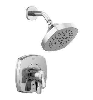 Delta T17276 Stryke Monitor 17 Series Thermostatic Shower Only Trim with Multi-Function Showerhead With Finish: Chrome