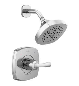 Delta T14276 Stryke Monitor 14 Series Pressure Balanced Shower Only Trim with Multi-Function Showerhead With Finish: Chrome