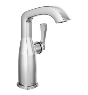 Delta 676-LHP-DST Stryke 9" Single Handle Mid-Height Bathroom Faucet with Less Handle in Chrome