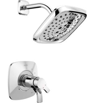 Delta T17252 Tesla Monitor 17 Series Pressure Balanced Shower Trim with Multi Function Showerhead With Finish: Chrome