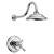 Product Delta T17T297-WE Cassidy TempAssure 17T Series Thermostatic Shower Trim with H2Okinetic Showerhead thumbnail image
