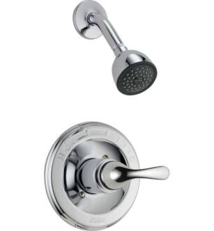 Delta T13220 Classic Monitor 13 Series Pressure Balanced Shower Trim with Single Function Showerhead With Finish: Chrome