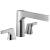 Delta T2774 Zura 8 1/2" Double Handle Deck Mounted Roman Tub Faucet in Chrome