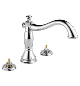 Delta T2797-LHP Cassidy 9 3/8" Two Handle Deck Mounted Roman Tub Faucet Trim Kit Only in Chrome