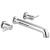Delta T5759-WL Contemporary 2 1/2" Double Handle Wall Mount Roman Tub Faucet in Chrome