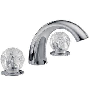 Delta 2705-SS Classic 5 1/4" Double Handle Deck Mounted Roman Tub Faucet