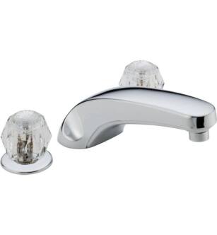 Delta T2710 Classic 16" Double Handle Deck Mounted Roman Tub Faucet in Chrome