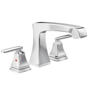 Delta T2764 Ashlyn 6 5/8" Double Handle Deck Mounted Roman Tub Trim in Chrome