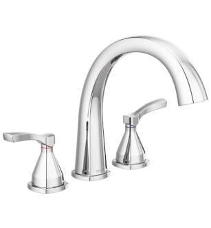Delta T2777 Stryke 10 3/4" Double Lever Handle Deck Mounted Roman Tub Faucet in Chrome