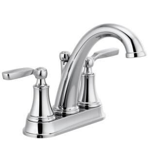 Delta 2532LF-MPU Woodhurst Woodhurst 6 5/8" Double Handle Centerset Bathroom Sink Faucet in Chrome