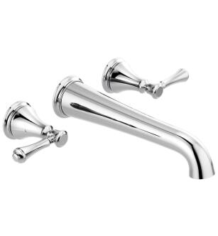Delta T5797-WL Traditional 3 1/8" Double Handle Wall Mount Roman Tub Faucet in Chrome