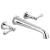 Delta T5797-WL Traditional 3 1/8" Double Handle Wall Mount Roman Tub Faucet in Chrome
