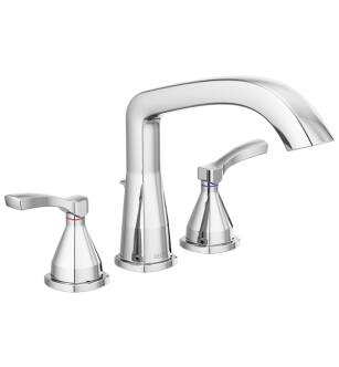 Delta T2776 Stryke 9 1/4" Double Lever Handle Deck Mounted Roman Tub Faucet Trim in Chrome