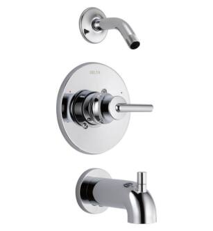 Delta T14459LHD Trinsic Monitor 14 Series Pressure Balanced Tub and Shower Faucet Trim - Less Showerhead