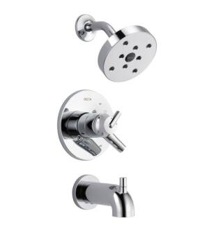 Delta T17459 Trinsic 17 Series Pressure Balanced Tub and Shower Faucet Trim with Single Function Showerhead