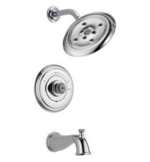 Delta T14497LHP Cassidy Monitor 14 Series Tub and Shower Faucet Trim with H2Okinetic Showerhead - Less Handle