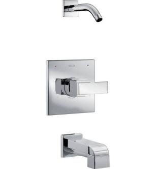 Delta T14467LHD Ara Monitor 14 Series Pressure Balanced Tub and Shower Faucet Trim - Less Showerhead