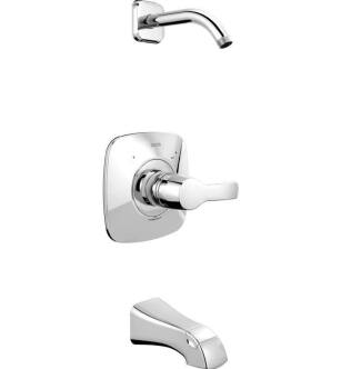 Delta T14452LHD Tesla Monitor 14 Series Pressure Balanced Tub and Shower Faucet Trim - Less Showerhead