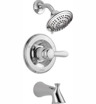 Delta T14438 Lahara Monitor 14 Series Tub and Shower Trim with Multi Function Showerhead With Finish: Chrome