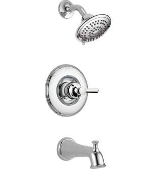 Delta T14493 Linden Monitor 14 Series Pressure Balance Tub and Shower Trim with Multi Function Showerhead