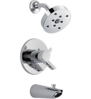 Delta T17461 Compel Monitor 17 Series Pressure Balance Tub and Shower Trim with Single Function Showerhead