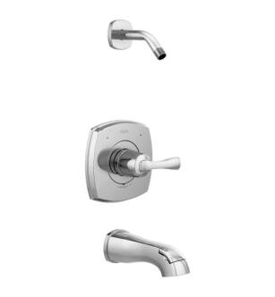 Delta T14476-LHD Stryke Monitor 14 Series Lever Handle Tub and Shower Faucet Trim - Less Showerhead