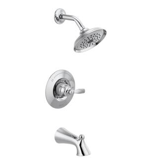 Delta T14432 Woodhurst Monitor 14 Series Pressure Balanced Tub and Shower Faucet Trim with Showerhead in Chrome