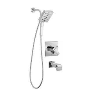 Delta 17467-I Ara Monitor 17 Series Pressure Balanced Tub and Shower Trim with In2ition Two-in-One Shower in Chrome