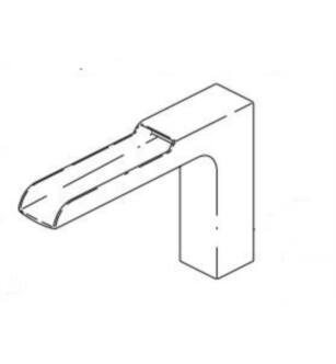 Delta RP84078 Ara 6 1/2" Spout Assembly - Channel Tub Filler