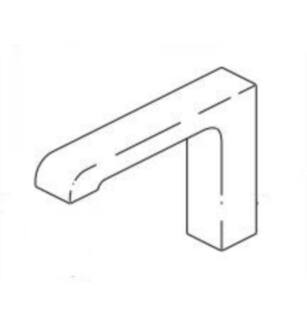 Delta RP84077 Ara 6 1/2" Spout Assembly - Enclosed Tub Filler