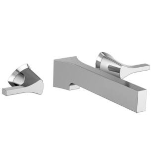 Delta T3574LF-WL Zura 9 3/8" Double Handle Wall Mount Bathroom Sink Faucet Trim