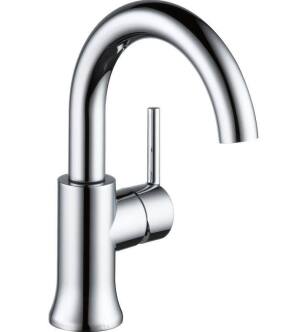 Delta 559HA-GPM-DST Trinsic 8 7/8" Single Handle High-Arc Bathroom Faucet in Chrome