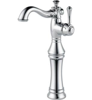 Delta 797LF Cassidy 11 5/8" Single Handle Vessel Bathroom Faucet in Chrome